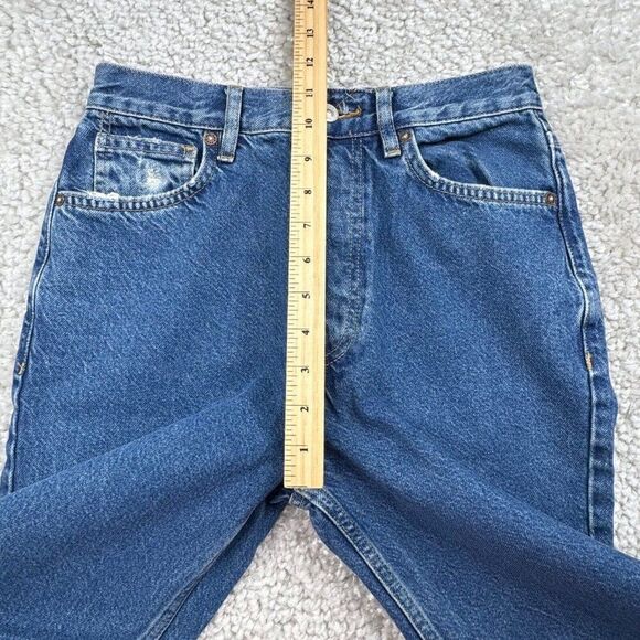 Free People We The Free High Rise Lasso Jeans Ripped Knee - Picture 11 of 13